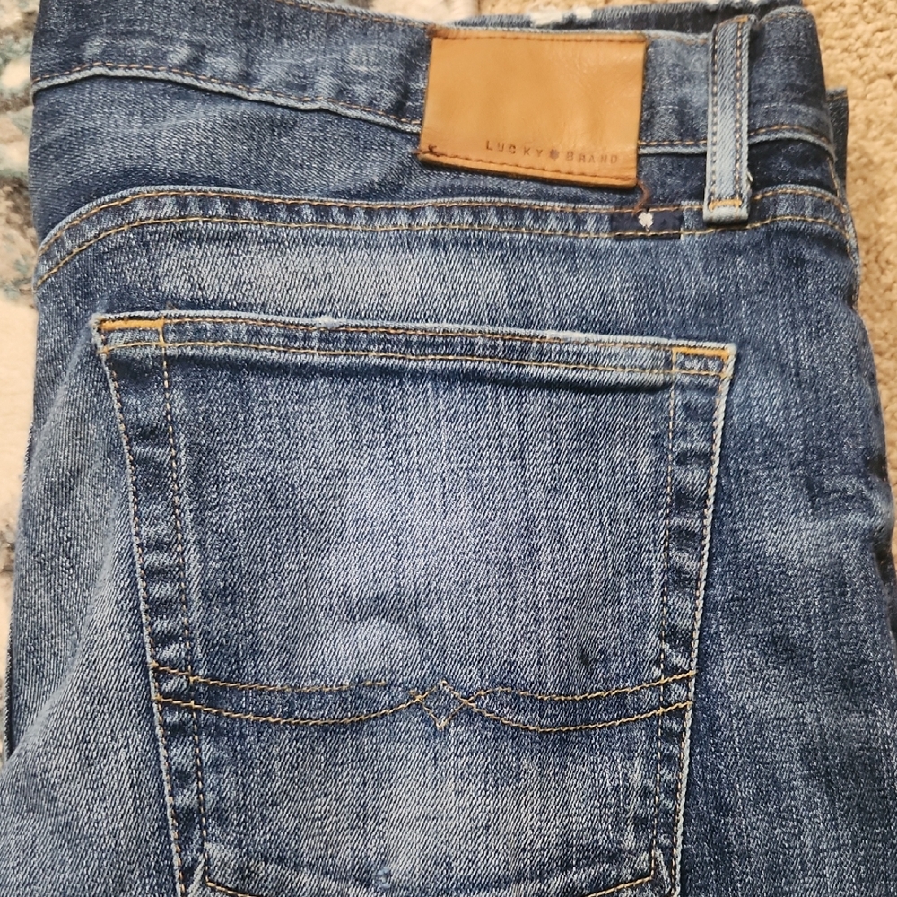 Lucky Brand Indigo Denim with Tan Patch